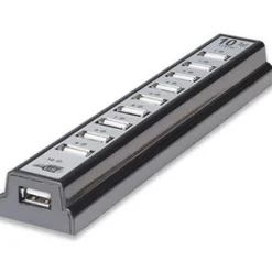 Manhattan 10-port USB 2.0 extern ohne Netzteil schwarz