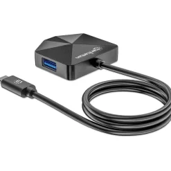 Manhattan 4-Port USB Hub USB-C Stecker 2xUSB-C 2xUSB-A Port