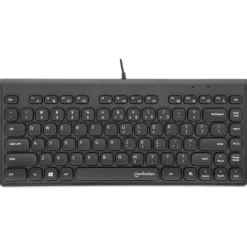 Manhattan Slim USB Mini-Tastatur 1.5m Kabel schwarz