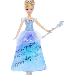 Mattel Disney Prinzessin Cinderella-Modepuppe im bezaubernden Ballkleid (mit Licht und Geräuschen)