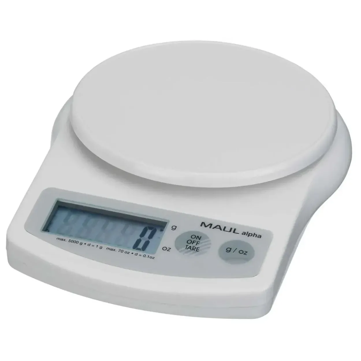 MAUL Briefwaage alpha weiß für max. 5,0 kg