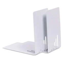 MAUL 2 Buchstützen grau 8,5 x 14,0 x 14,0 cm