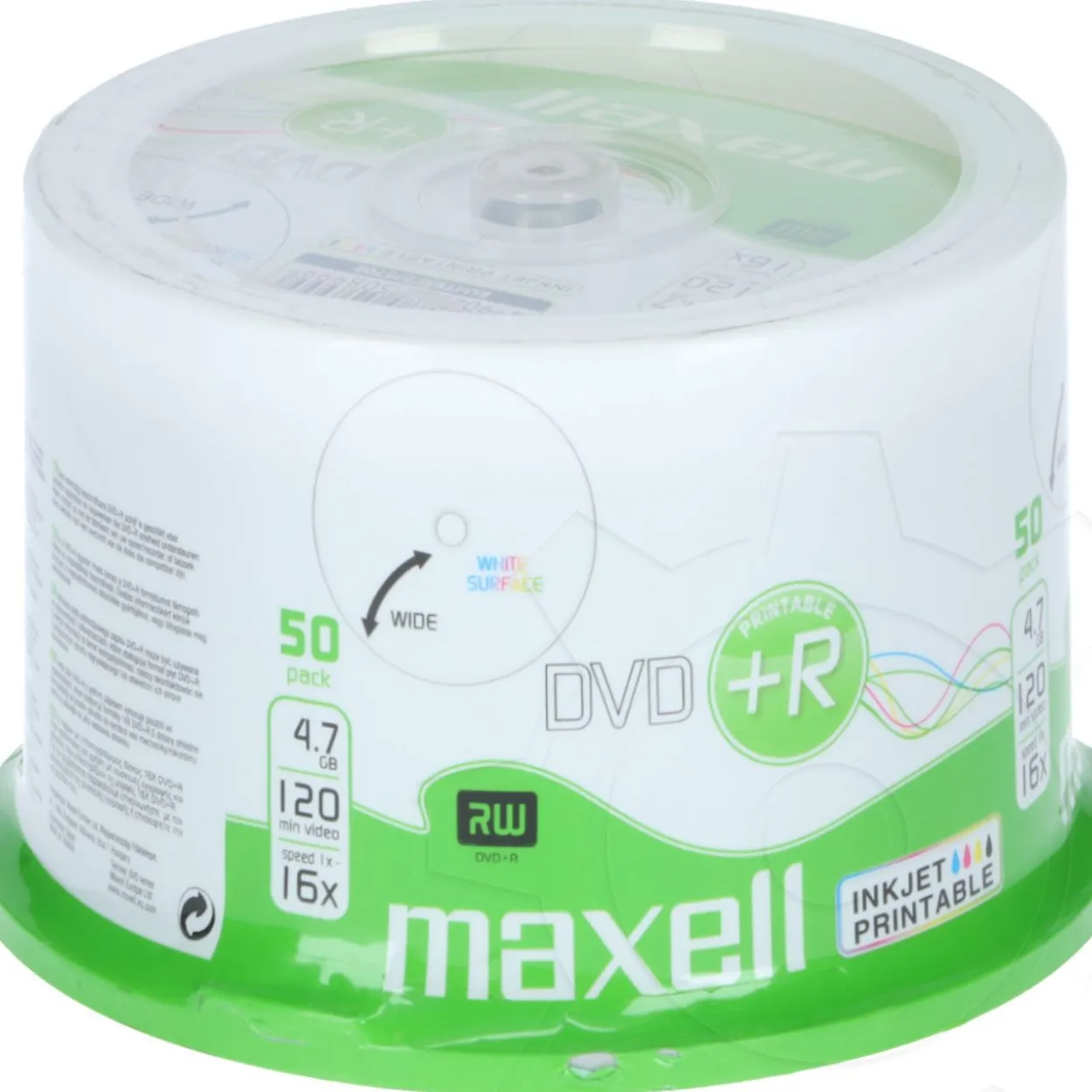 Maxell DVD+R 4.7GB 16X 50ER SPINDEL