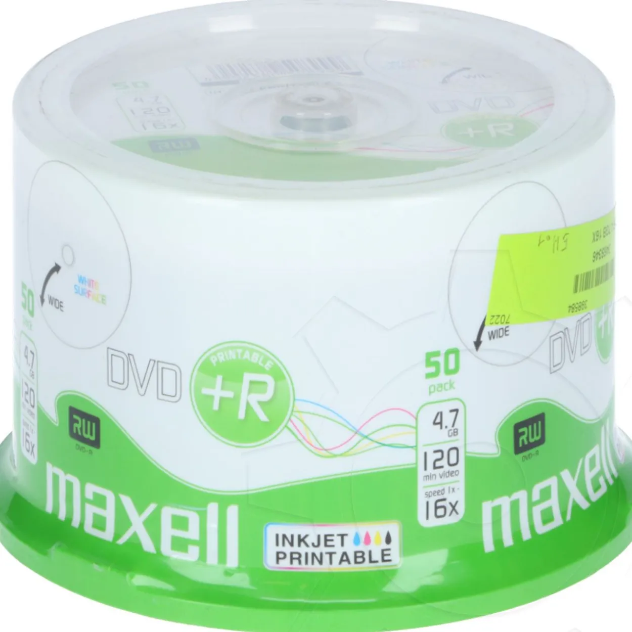 Maxell DVD+R 4.7GB 16X 50ER SPINDEL