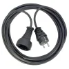 2.00m Brennenstuhl Qualitäts-Kunststoff-Verlängerungskabel schwarz H05VV-F 3G1,5