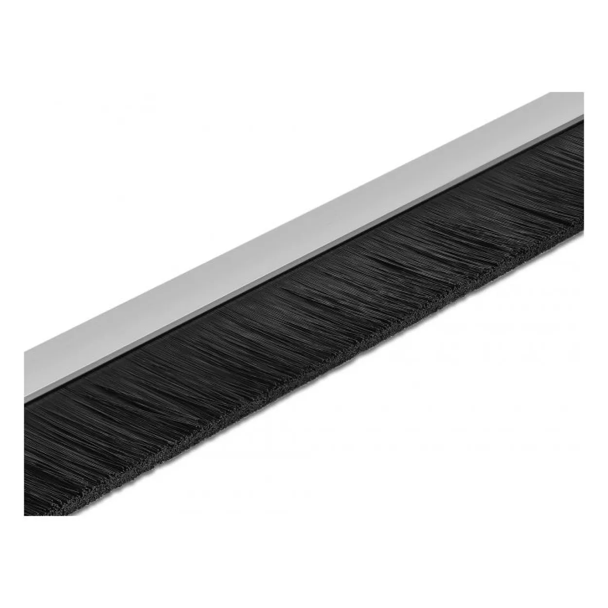 1.00m Delock Bürstenstreifen 40 mm mit Alu-Profil gerad