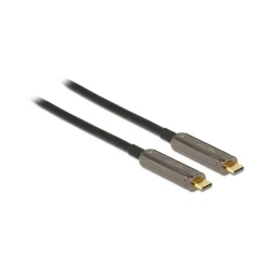 10.00m DeLock Kabel Video USB-C ST/ST Aktives Optisches Kabel 4K 60 Hz **