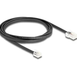 2.00m Delock Telefonkabel RJ45 Stecker zu RJ11 Stecker schwarz