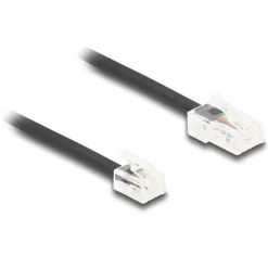 2.00m Delock Telefonkabel RJ45 Stecker zu RJ11 Stecker schwarz