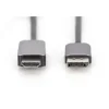 1.80m DIGITUS 8K 60Hz DP to HDMI adapter cable Alu housing black