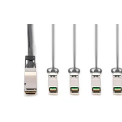 5.00m Digitus QSFP+ 40G 4XSFP+ 5 m DAC Kabel, schwarz