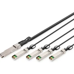 5.00m Digitus QSFP+ 40G 4XSFP+ 5 m DAC Kabel, schwarz