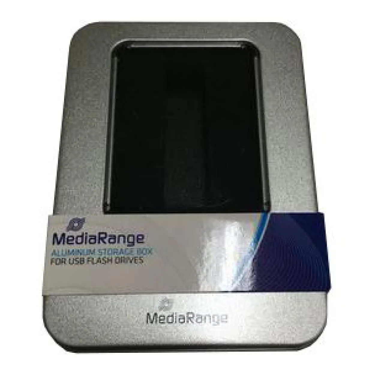 MediaRange Aluminium-Box Aufbewahrung von USB Sticks silber BOX901
