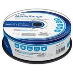 MediaRange BD-R 50GB 6x IW(25) BluRay Cake, Kapazität: 50GB, MR510