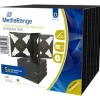 MediaRange CD Jewelcase 4Disc Black (5)R Leerhüllen, Kapazität: LEER