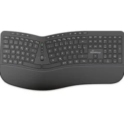 MediaRange ergonomische Multimedia Funk-Tastatur,QWERTZ, sw