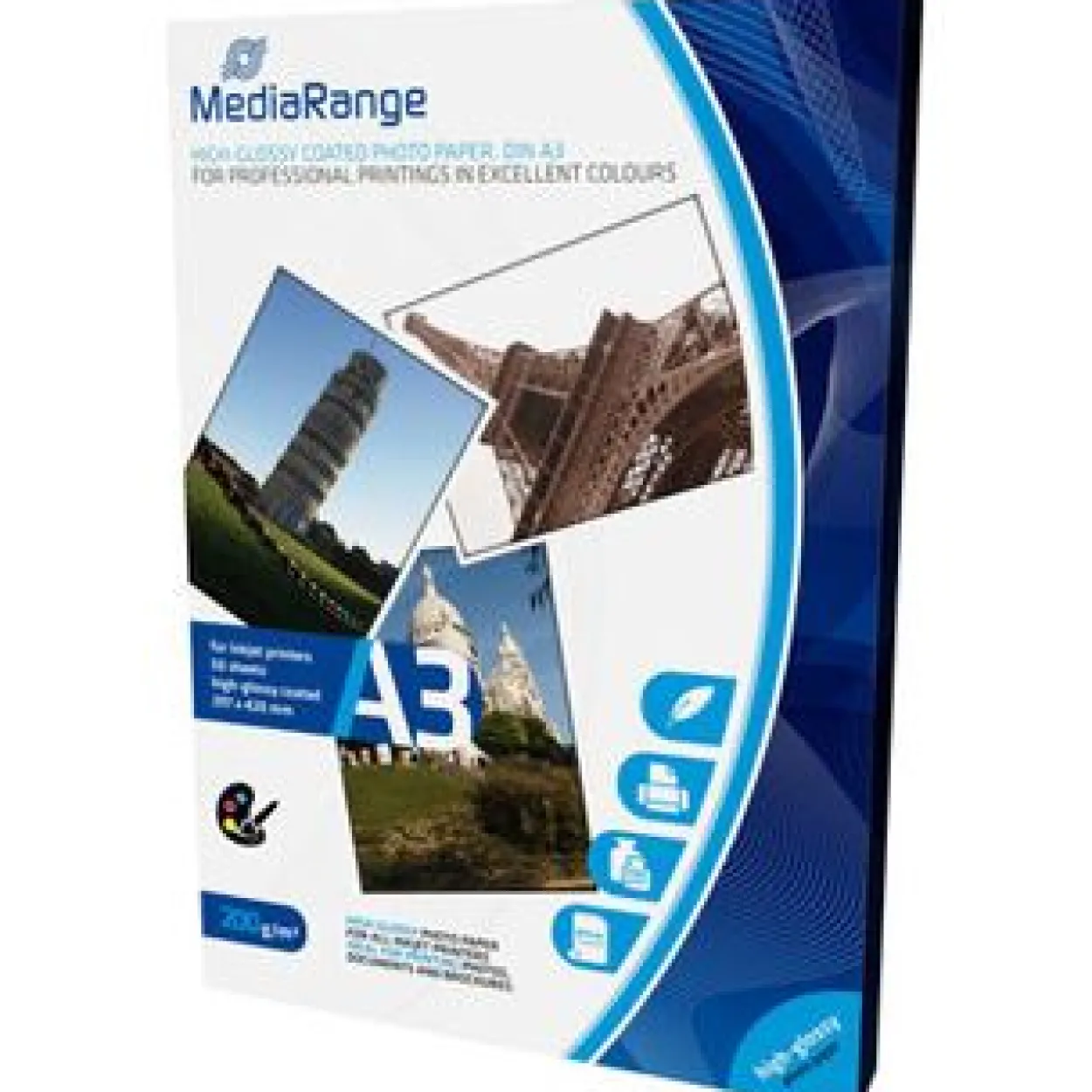 MediaRange Foto Papier hochglänzend A3 200g 50 Blatt