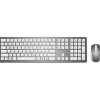 MediaRange Funk-Tastatur und optis. Funk-Maus Set QWERTZ sil