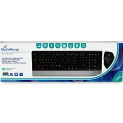 MediaRange Highline MROS105 Deutsch USB schwarz/silber