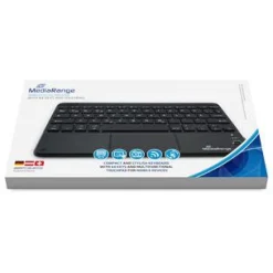 MediaRange Kompakt Tastatur USB und Bluetooth Deutsch schwarz (kabellos)
