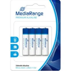 MediaRange Premium LR03 Alkaline AAA Micro Batterie 1.5 V 4er Pack