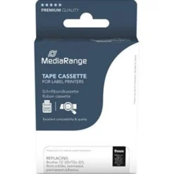MediaRange Schriftbandka. Brother TZ-325/TZe-325 9mm 8m sw