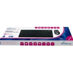 MediaRange Tastatur und Maus Englisch (UK) USB schwarz
