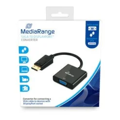 MediaRange VGA Buchse/DP Stecker 15cm schwarz