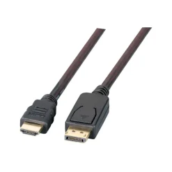 5.00m EFB Elektronik DisplayPort auf HDMI A, St.-St., schwarz