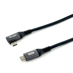 3.00m Equip USB Kabel 2.0 C -> C wink. St/St 3.00m 5A 480Mbps sw