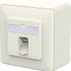 METZ CONNECT Anschlussdose E-DAT C6A LSA++ 1 Port AP reinweiß