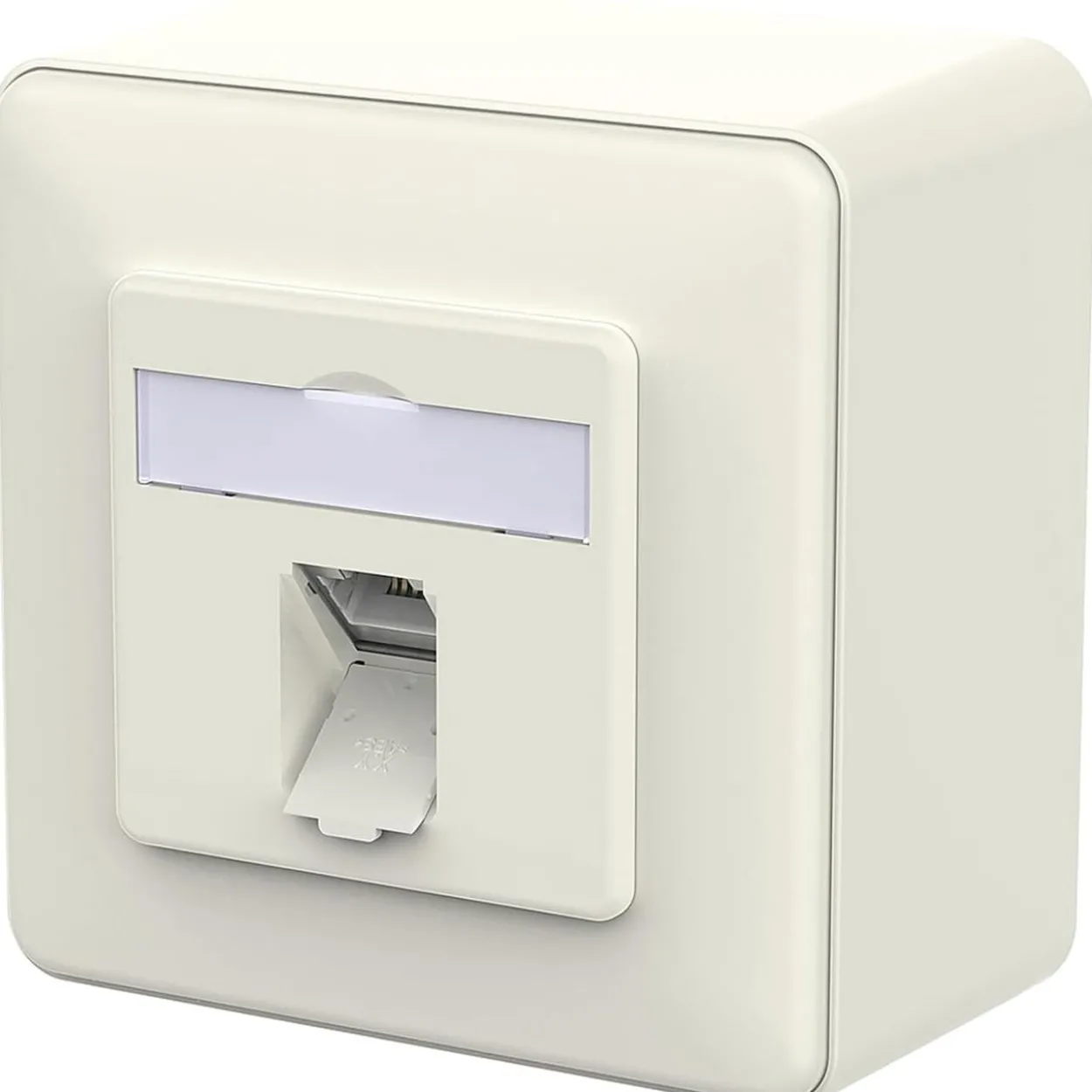 METZ CONNECT Anschlussdose E-DAT C6A LSA++ 1 Port AP reinweiß