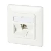 Metz Connect C6Amodul 1 Port 180° Modul UP, reinweiß