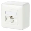Metz Connect C6A modul 1 Port 180° Modul AP, reinweiß