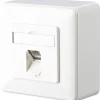 Metz Connect E-DAT C6A 1 Port AP reinweiß