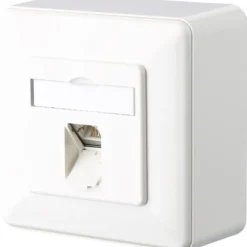 Metz Connect E-DAT C6A 1 Port AP reinweiß