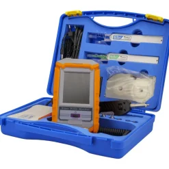 Metz Connect LWL Reinigungskoffer mit Monitor Blau/Gelb