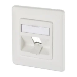 Metz Connect Modul Anschlussdose UP 1 Port unbestückt reinweiß