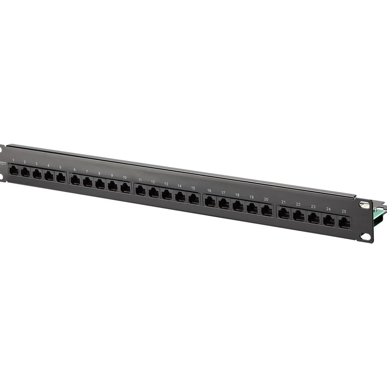 Metz Connect Patchpanel 25Ports 1HE Cat3 44,45x482,6x150mm