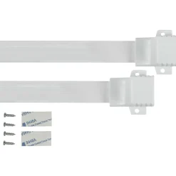 0.25m Good Connections RJ45 Fensterdurchführung High-Quality, weiss, Gesamtlänge inkl. Buchsen 30cm