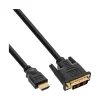 2.00m InLine Bulk-Pack HDMI-DVI Kabel, vergoldete Kontakte, HDMI Stecker auf DVI 18+1 Stecker, 30er