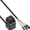 2.00m InLine Computer Power-Switch Remote Kabel, schwarz