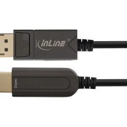 15.00m InLine DisplayPort zu HDMI AOC Konverter Kabel, 4K/60Hz, schwarz