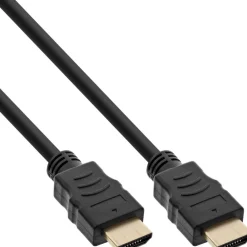 2.00m InLine 25er Bulk-Pack HDMI Kabel, HDMI-High Speed mit Ethernet, Premium, 4K2K, Stecker / Stecker, schwarz / gold
