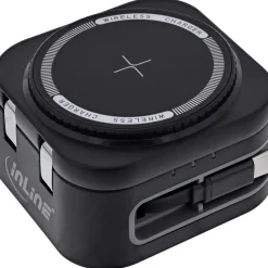 0.80m InLine 3in1 Wireless Charger, 15W Qi MagSafe kompatibel