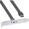 0.30m InLine Slotblende USB Typ-C zu USB 3.1 Frontpanel Key-A intern
