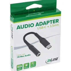 0.15m InLine USB-C Audio Adapter auf 3,5mm Klinke, DAC
