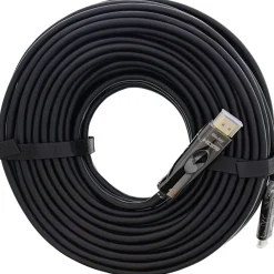 25.00m InLine USB Display AOC Kabel, USB Typ-C Stecker zu HDMI Stecker