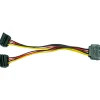 0.15m Inter-Tech AC Adapter 1x SATA auf 2x SATA Power 90°