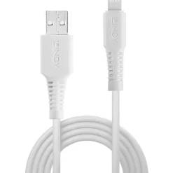 1.00m Lindy USB an Lightning Kabel weiß